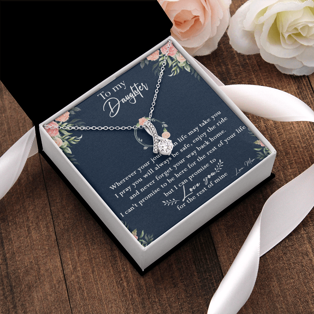 125B Necklace To My Daughter, Daughter Birthday Gift, I Love You Always Necklace