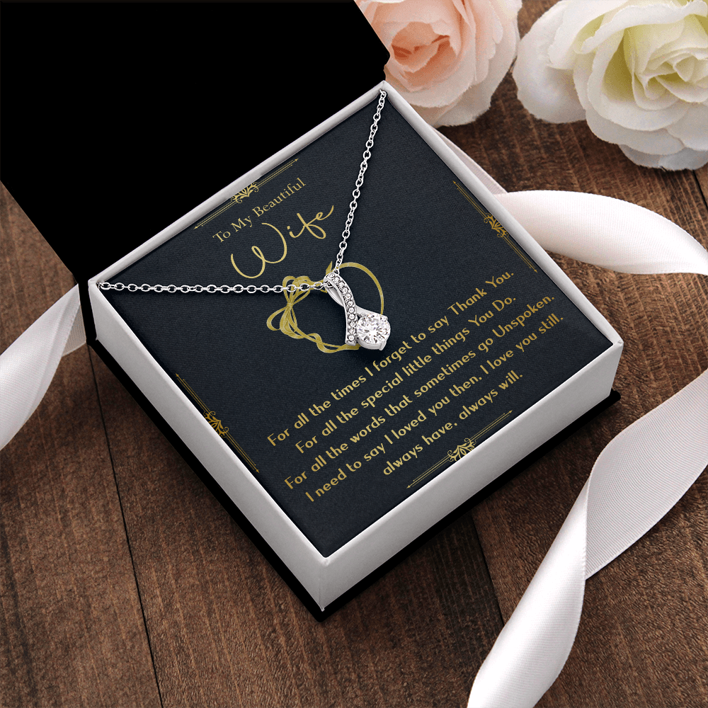 N356B To My Wife Necklace, Gift For Wife, Anniversary Gift For Wife, Necklace For Wife