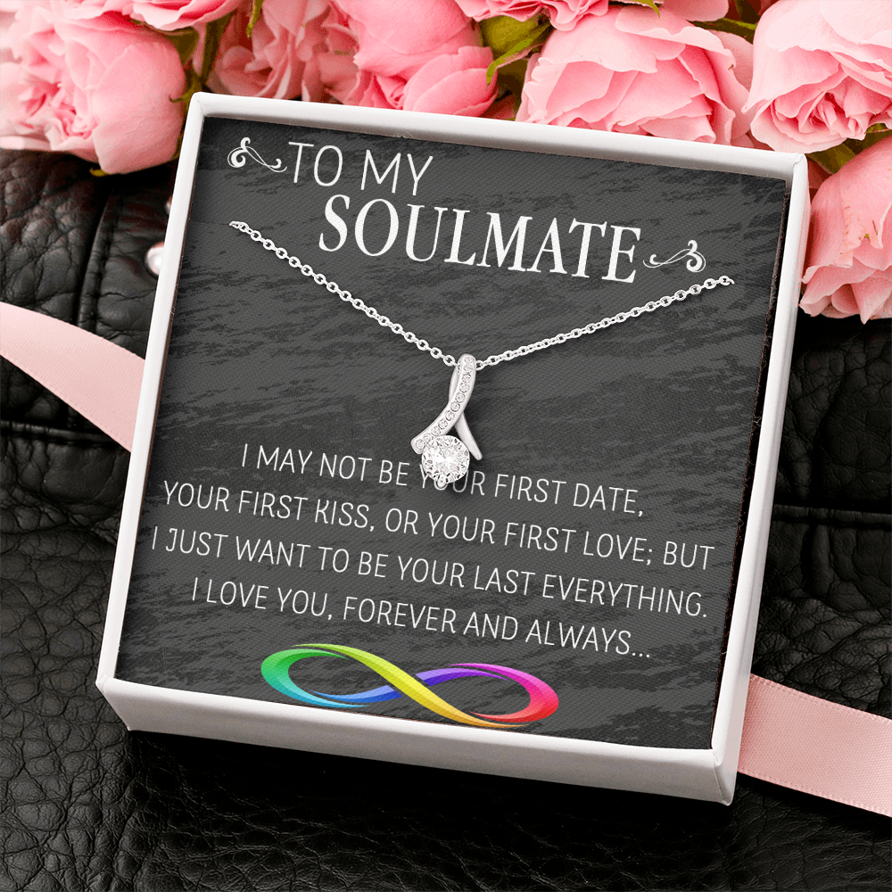 69B Necklace To My Soulmate/Girlfriend/Wife, Women Necklace for Her from Husband