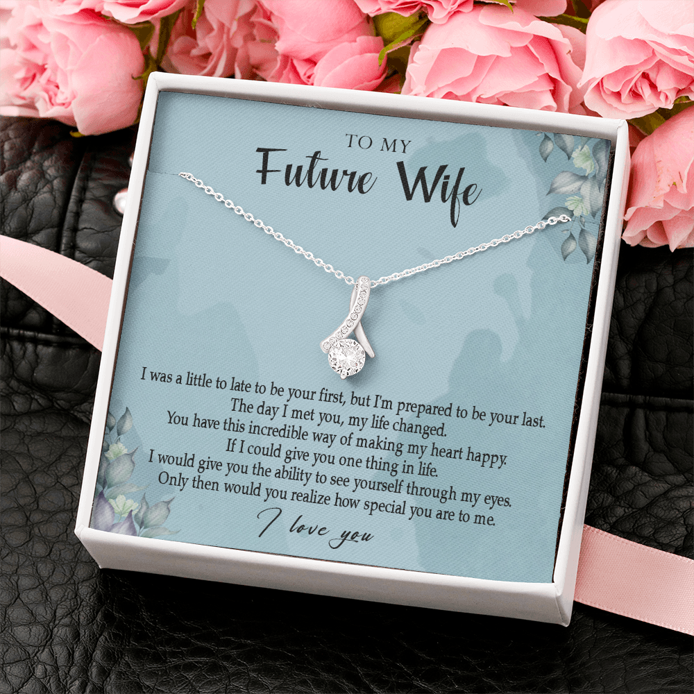 162B Necklace Gift To My Future Wife, Valentine Gift for Her, I Love You Necklace