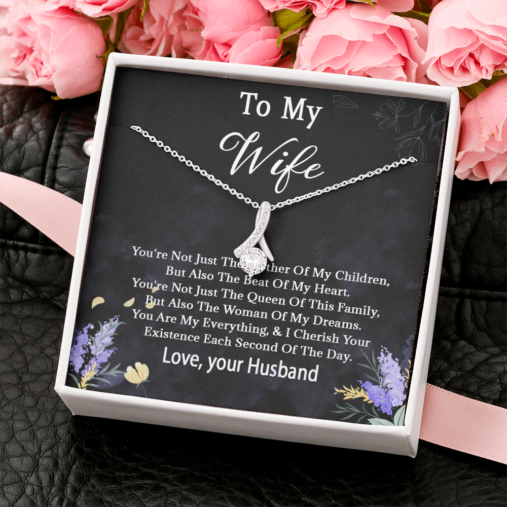 68B Necklace To My Wife, Women Necklace for Her, I LOVE YOU Necklace from Husband
