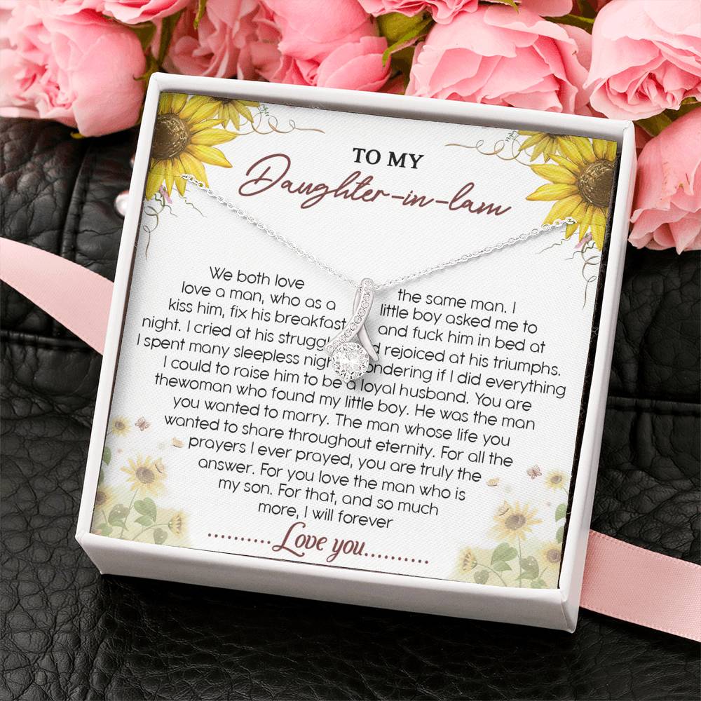 277 Daughter-In-Law Necklace, To My Daughter-In-Law Necklace Gifts