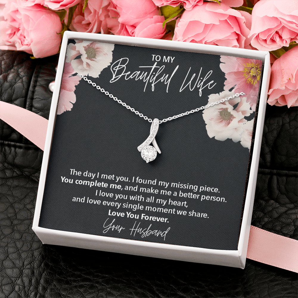 To My Beautiful Wife l Love Necklace 396