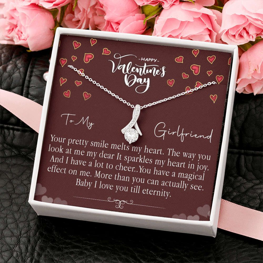 213B - Love Necklace To my Girlfriend, Girlfriend Valentine Gift from Boyfriend