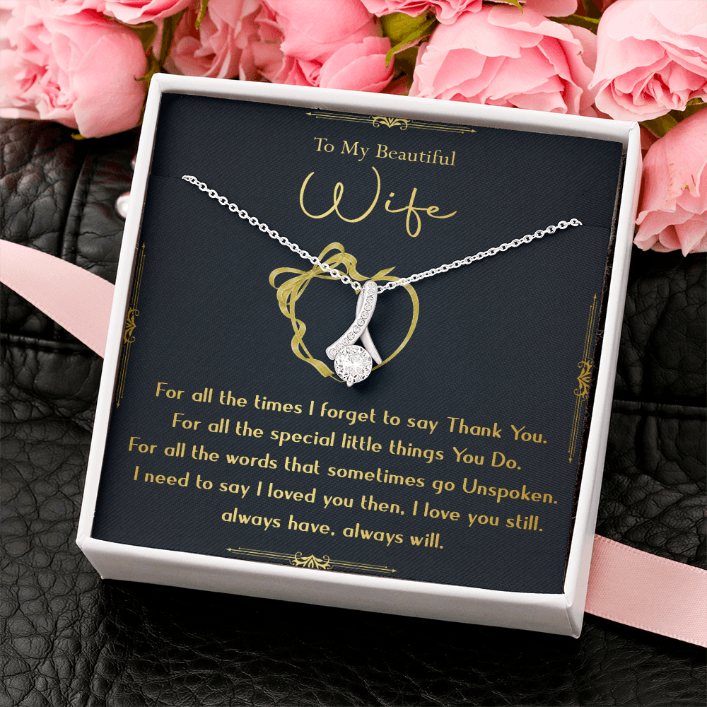 N356B To My Wife Necklace, Gift For Wife, Anniversary Gift For Wife, Necklace For Wife