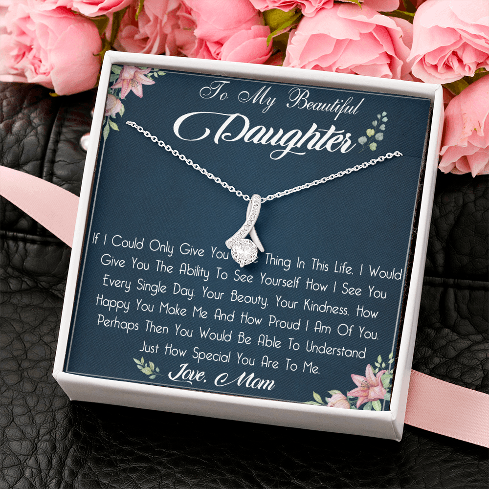 29B To My Beautiful Daughter Necklace, Gift For Daughter From Mom, Daughter Birthday