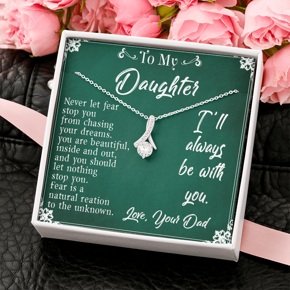 30B TTo My Daughter Necklace, Daughter Father Necklace, Daughter Gift from Dad