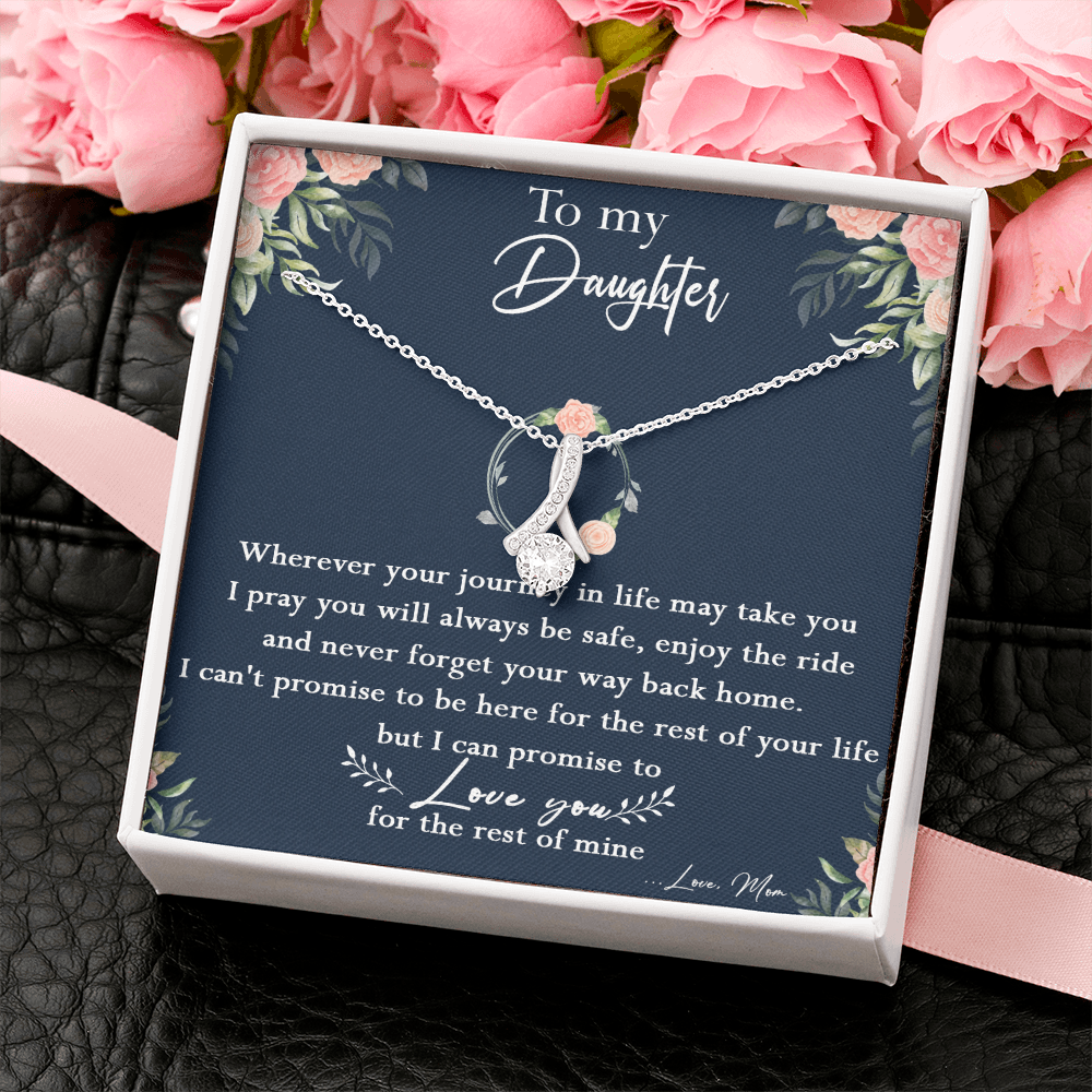 125B Necklace To My Daughter, Daughter Birthday Gift, I Love You Always Necklace