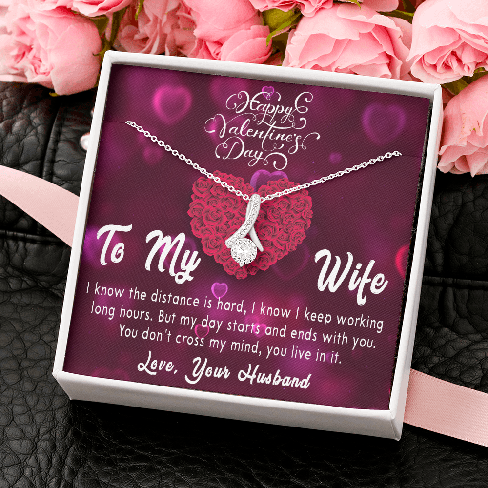 189B Valentine's Day Gift Necklace for Wife, Your Love Necklace, I Love You Forever