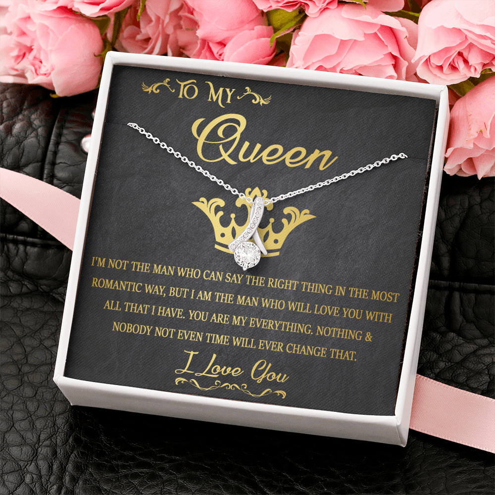 70B Necklace To My Queen, Gift for Daughter/Girlfriend/Wife, Women Necklace for Her