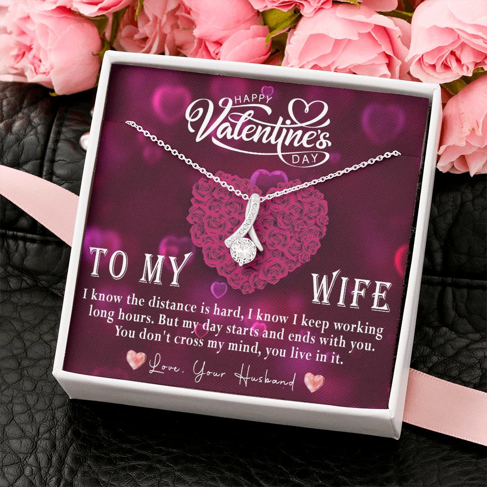 214B - Love Necklace To my Wife, Necklace Love for Wife, from Husband, Valentine Gift