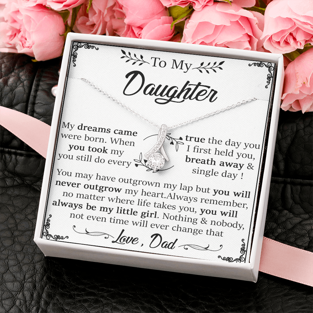 22B Daughter Necklace, To My Daughter Gift Necklace, Gift For Daughter From Dad