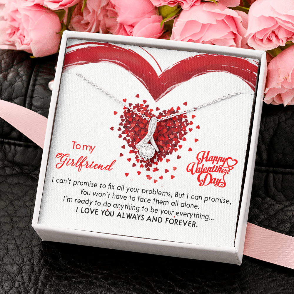 207B - Valentine's Day Necklace Gift for Wife from Husband, I LOVE YOU Forever & Always