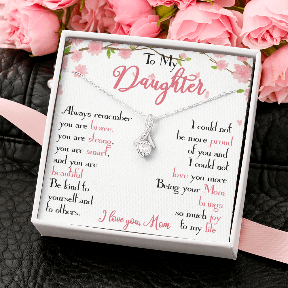 28B To My Daughter Necklace, Daughter Mother Necklace, Daughter Gift from Mom