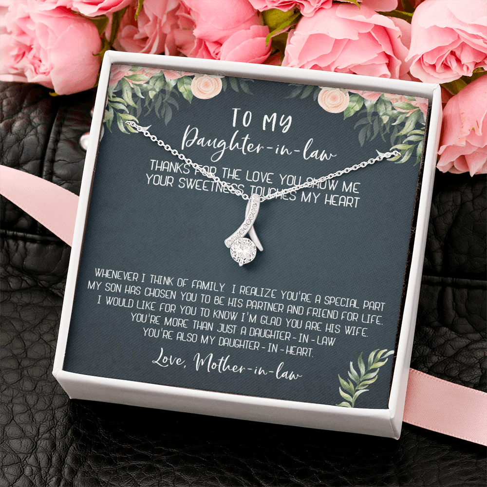 12B Necklace To My Daughter-In-Law, Gift For Daughter In Law from Mother In Law Mom