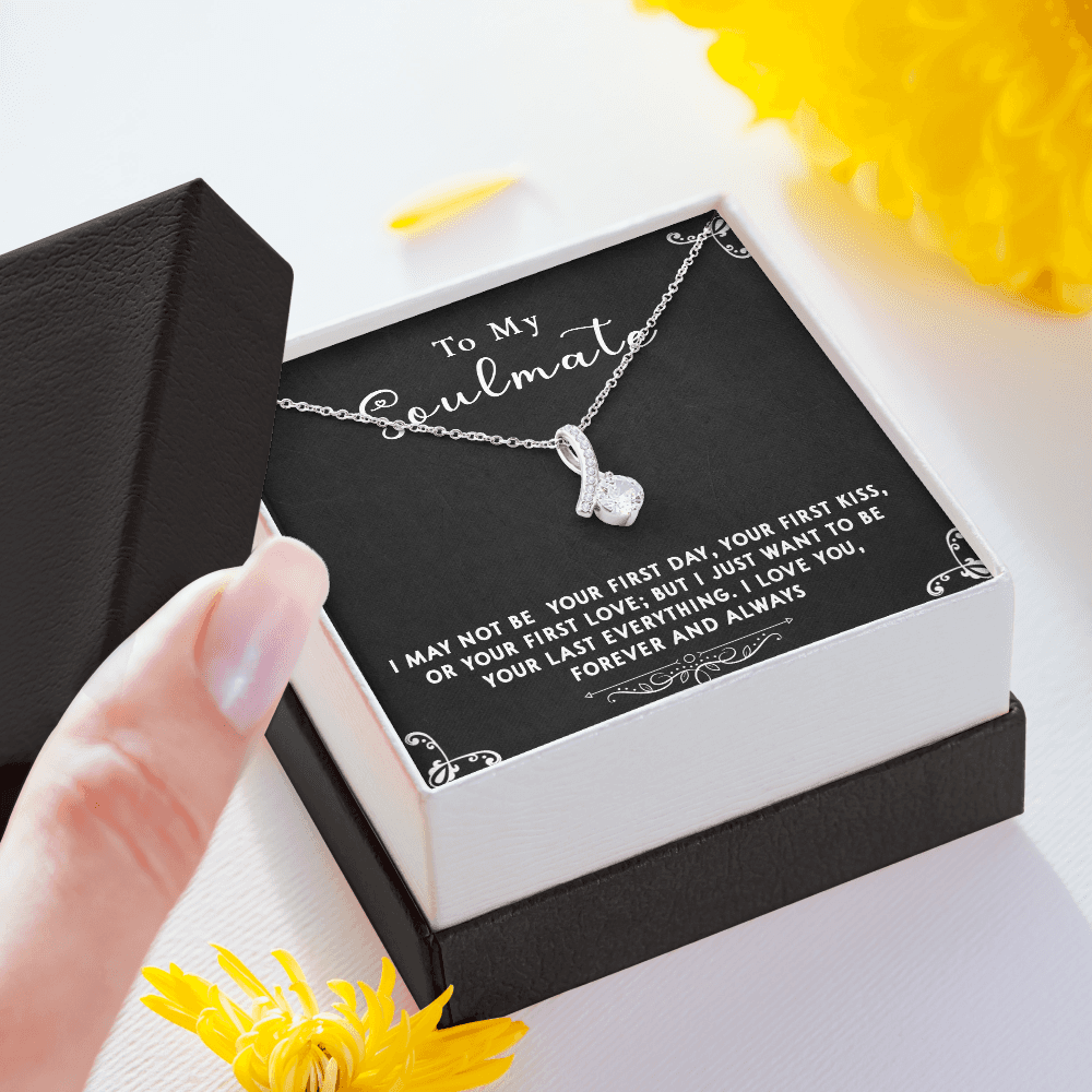 169B Gift To My Soulmate Necklace, Birthday Necklace For Wife, Happy Valentine Gift