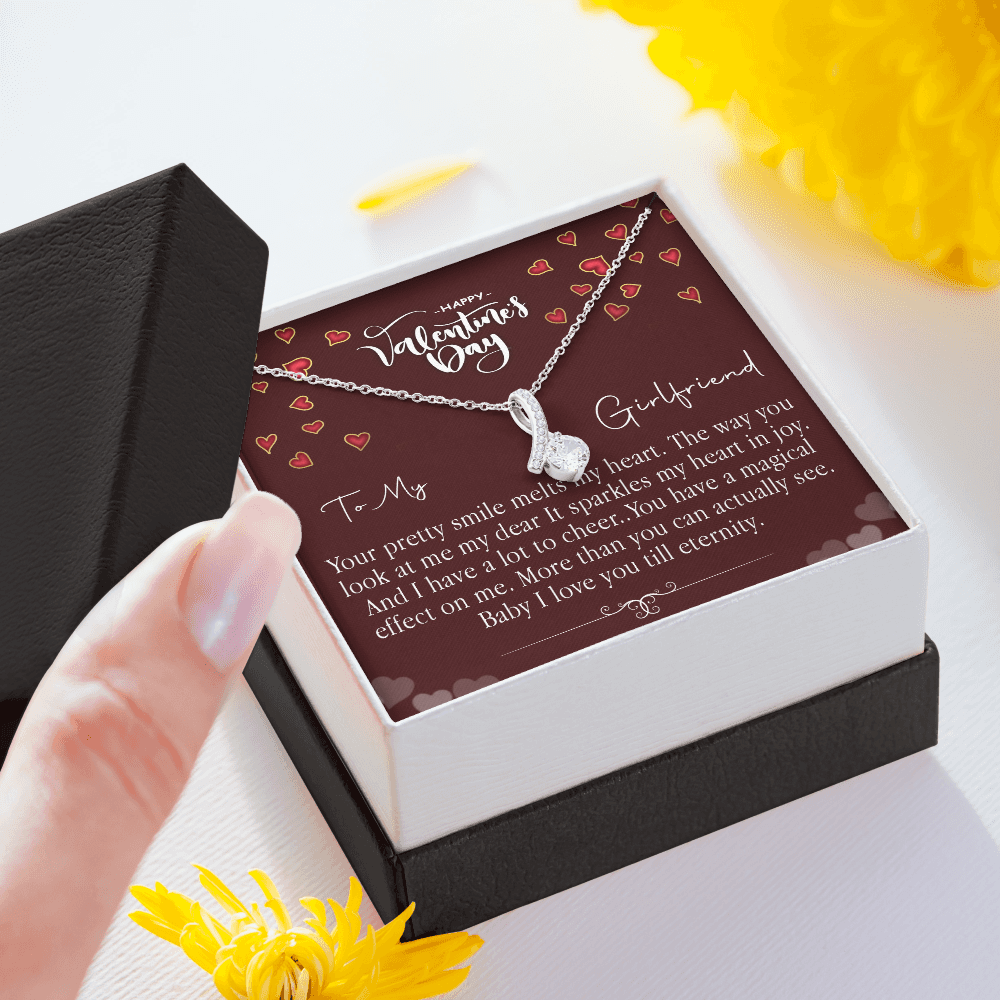 213B - Love Necklace To my Girlfriend, Girlfriend Valentine Gift from Boyfriend