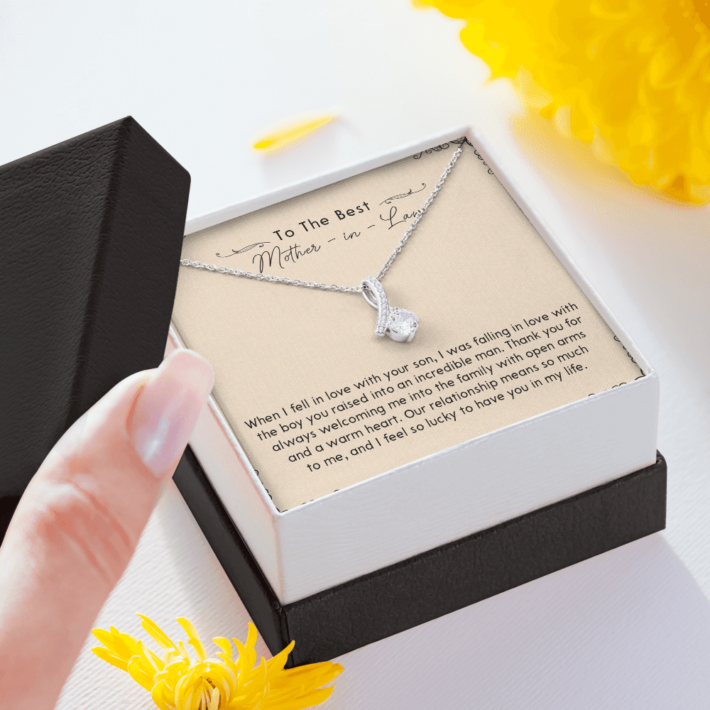 133B Necklace To My Mother In Law, Necklace Gift for Mom, Women, Birthday Gift