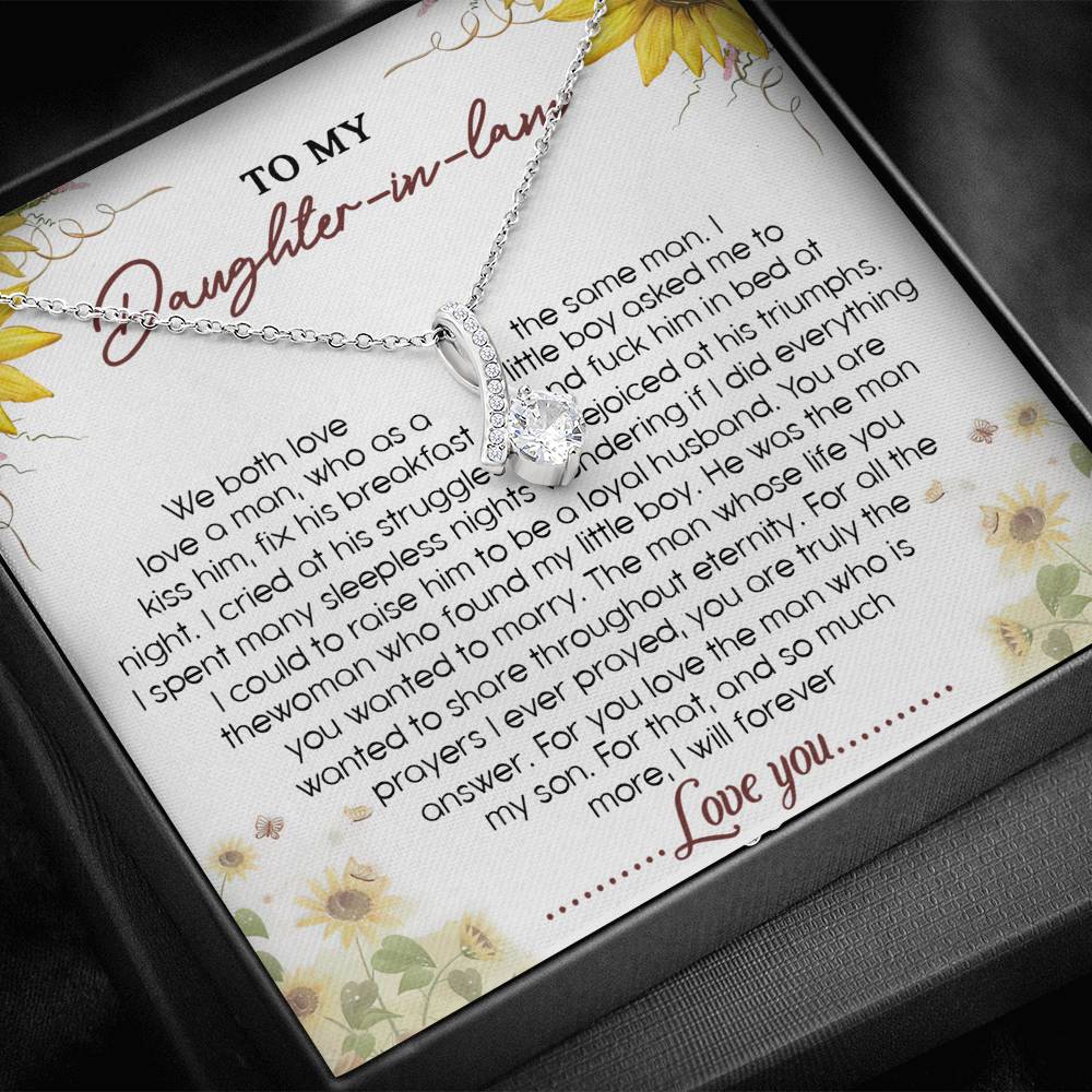 277 Daughter-In-Law Necklace, To My Daughter-In-Law Necklace Gifts