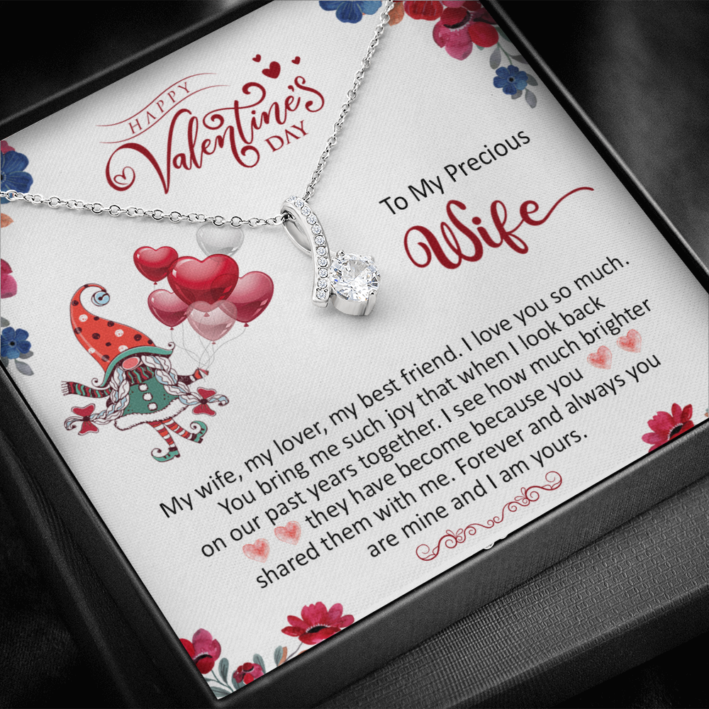 200B - To my Precious Wife, Wife Necklace Valentine Gift, my Wife Necklace, I Love You