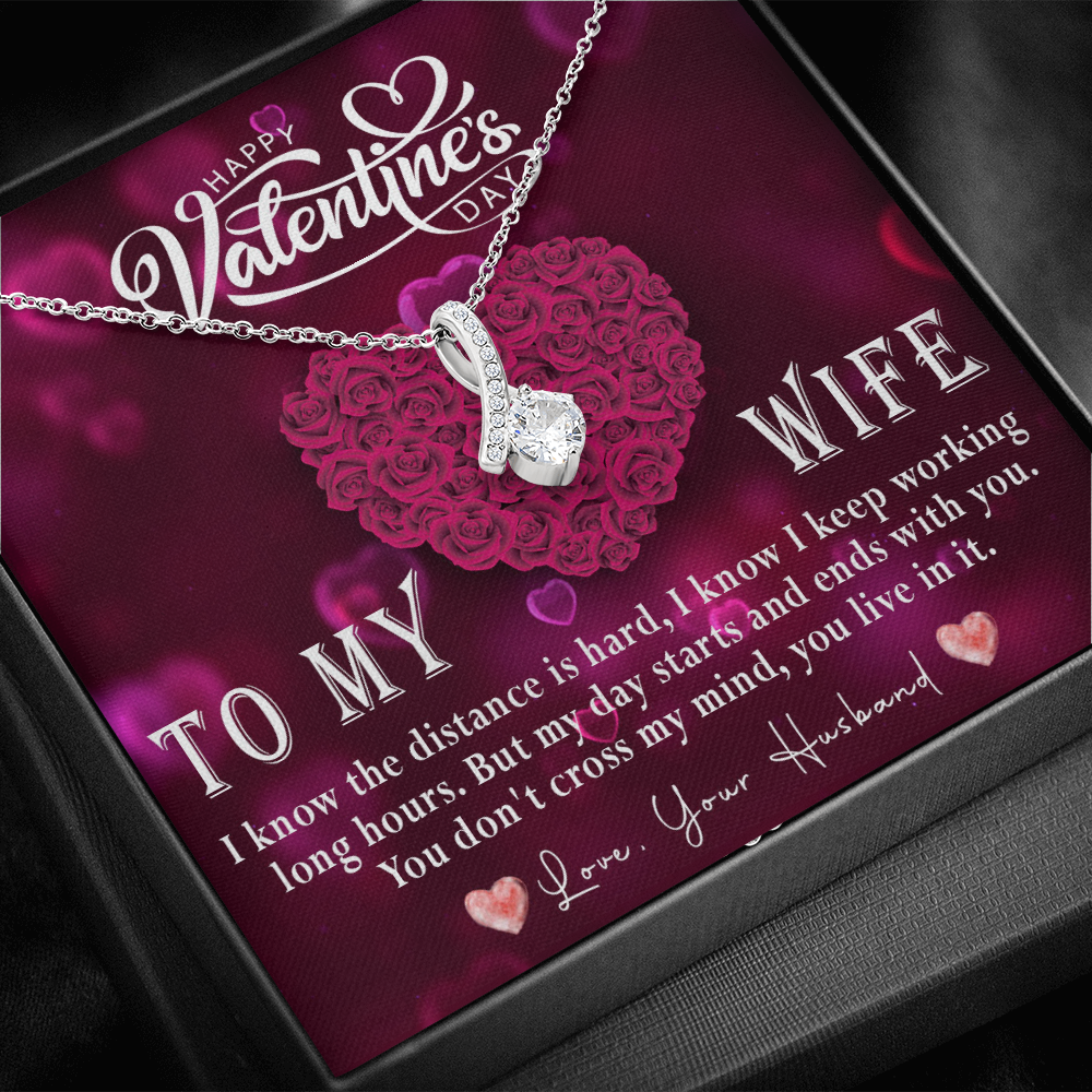 214B - Love Necklace To my Wife, Necklace Love for Wife, from Husband, Valentine Gift
