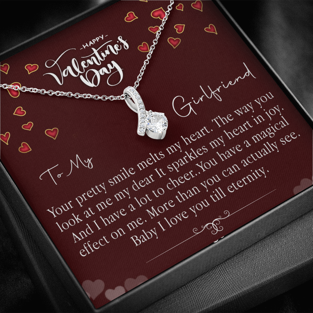 213B - Love Necklace To my Girlfriend, Girlfriend Valentine Gift from Boyfriend
