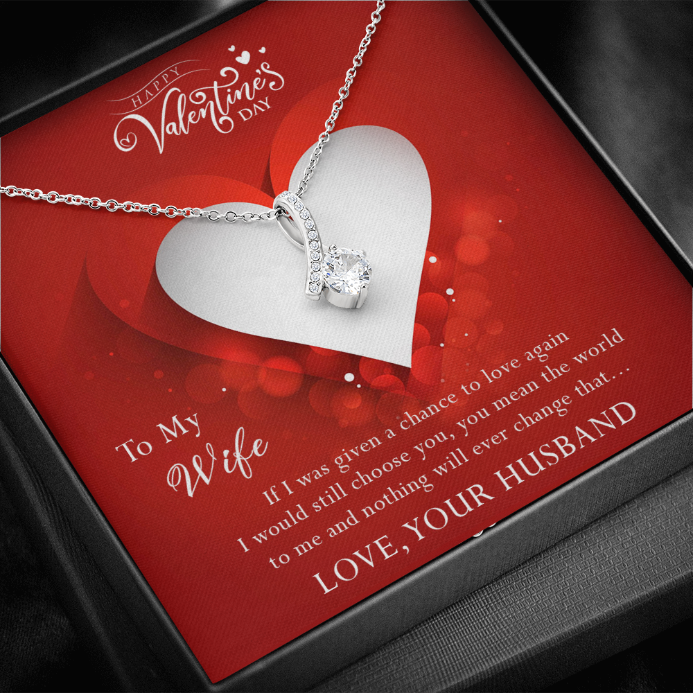 188B Necklace To My Wife, Necklace Perfect Gift for your Wife, I Always Choose You