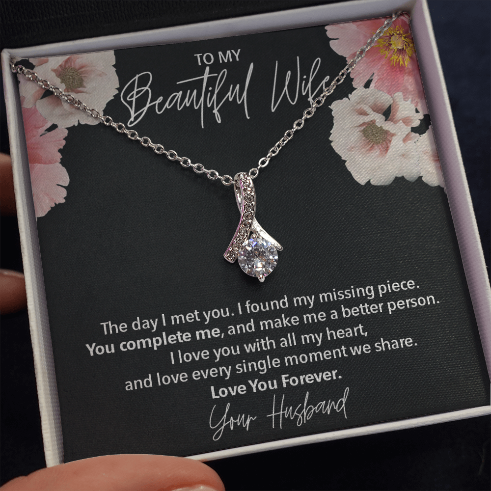 To My Beautiful Wife l Love Necklace 396