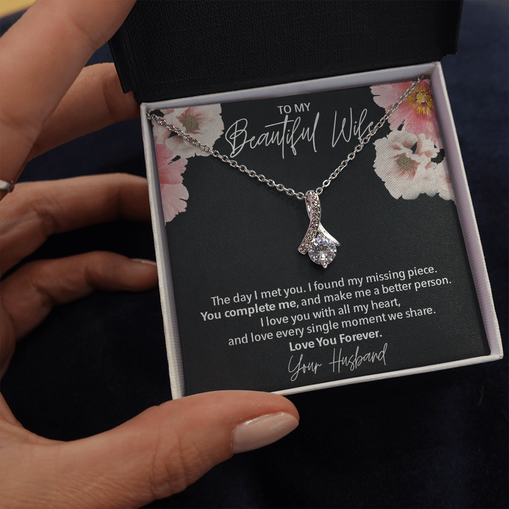 To My Beautiful Wife l Love Necklace 396
