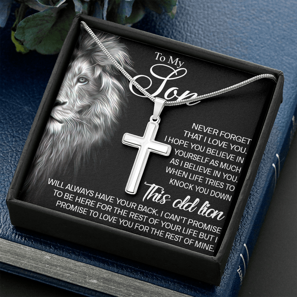 To My Son Necklace from Mom Gifts for Son Birthday 438