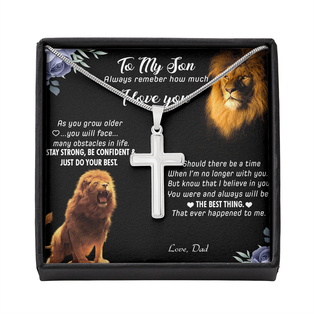 Lion Father To Son Necklace from Dad 448