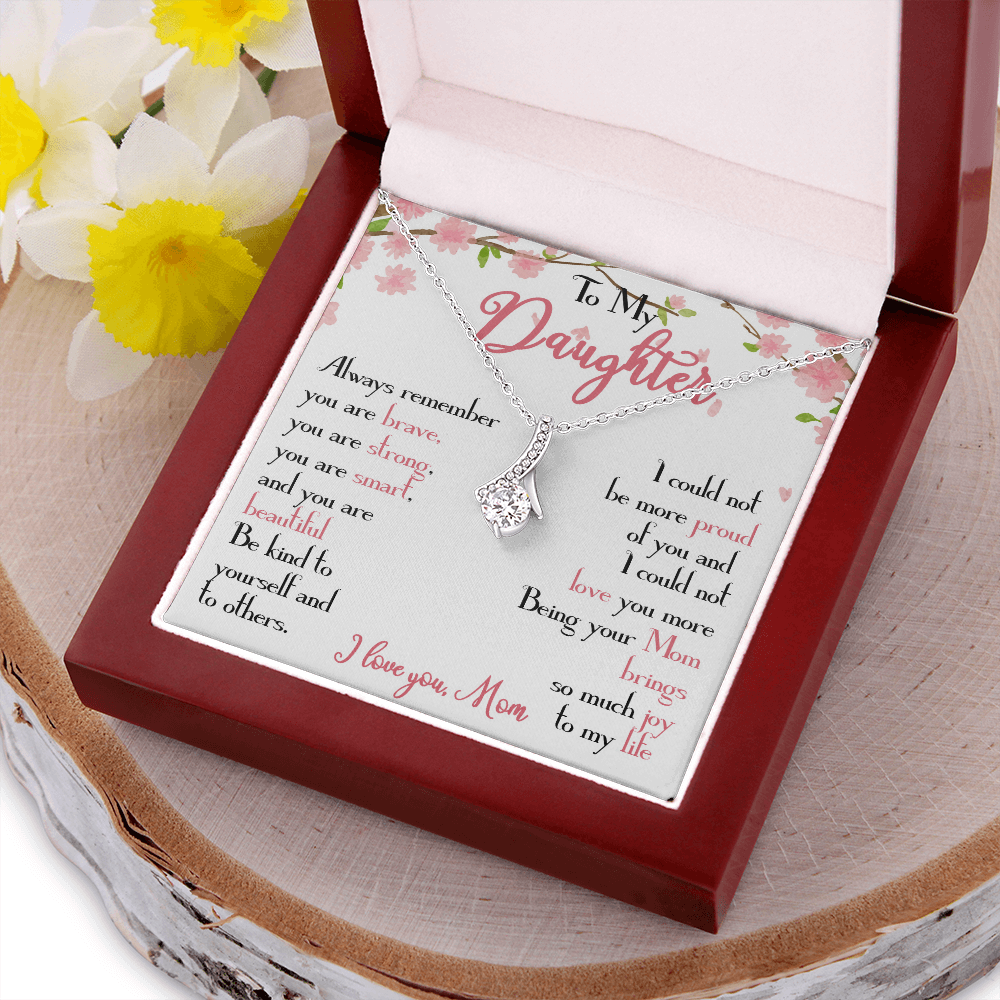 28B To My Daughter Necklace, Daughter Mother Necklace, Daughter Gift from Mom
