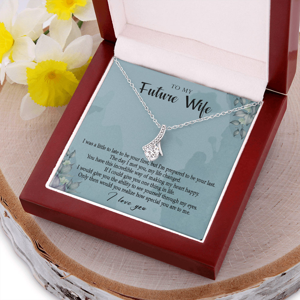 162B Necklace Gift To My Future Wife, Valentine Gift for Her, I Love You Necklace