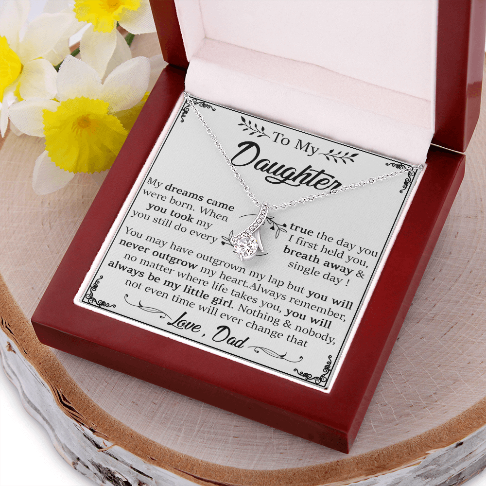 22B Daughter Necklace, To My Daughter Gift Necklace, Gift For Daughter From Dad