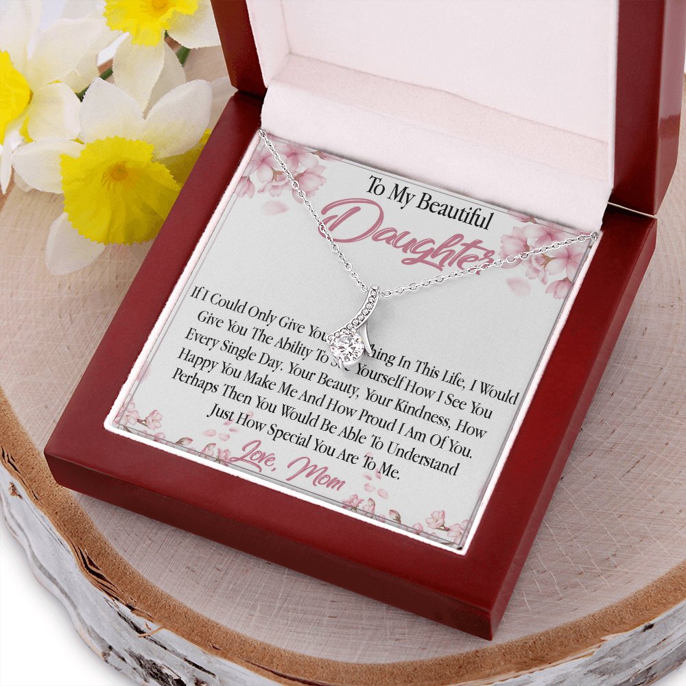 27B To My Daughter From Mom Necklace, Holiday, Birthday Gift To Daughter From Mom