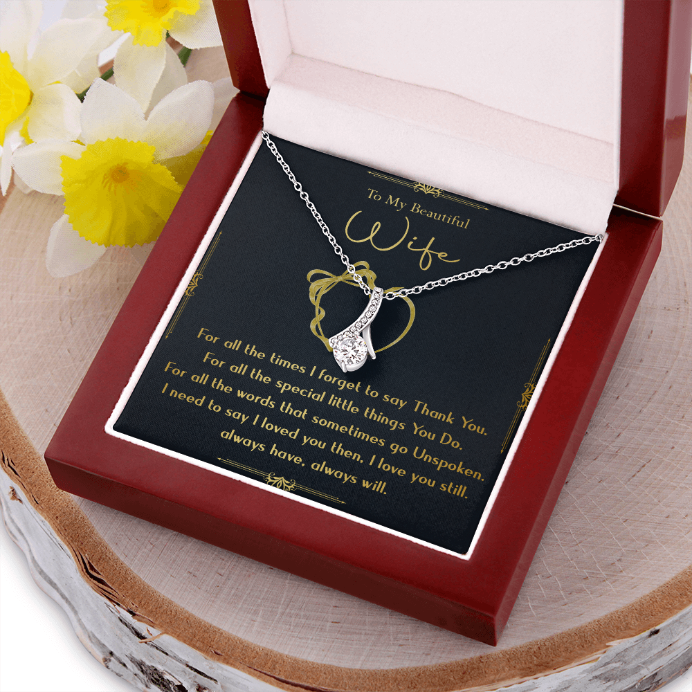 N356B To My Wife Necklace, Gift For Wife, Anniversary Gift For Wife, Necklace For Wife