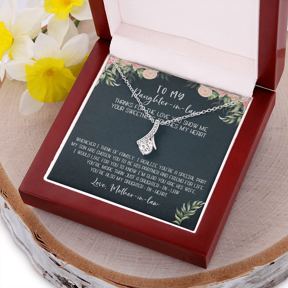 12B Necklace To My Daughter-In-Law, Gift For Daughter In Law from Mother In Law Mom