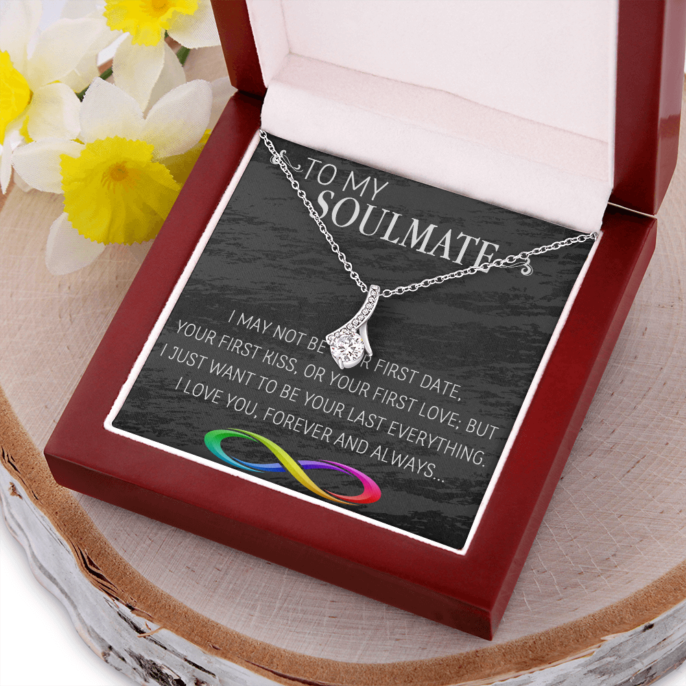 69B Necklace To My Soulmate/Girlfriend/Wife, Women Necklace for Her from Husband