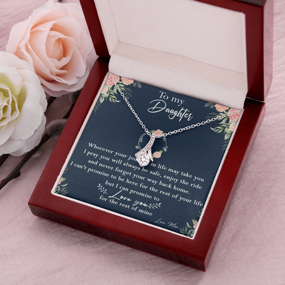 125B Necklace To My Daughter, Daughter Birthday Gift, I Love You Always Necklace
