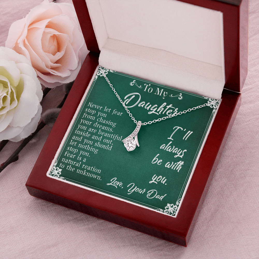 30B TTo My Daughter Necklace, Daughter Father Necklace, Daughter Gift from Dad