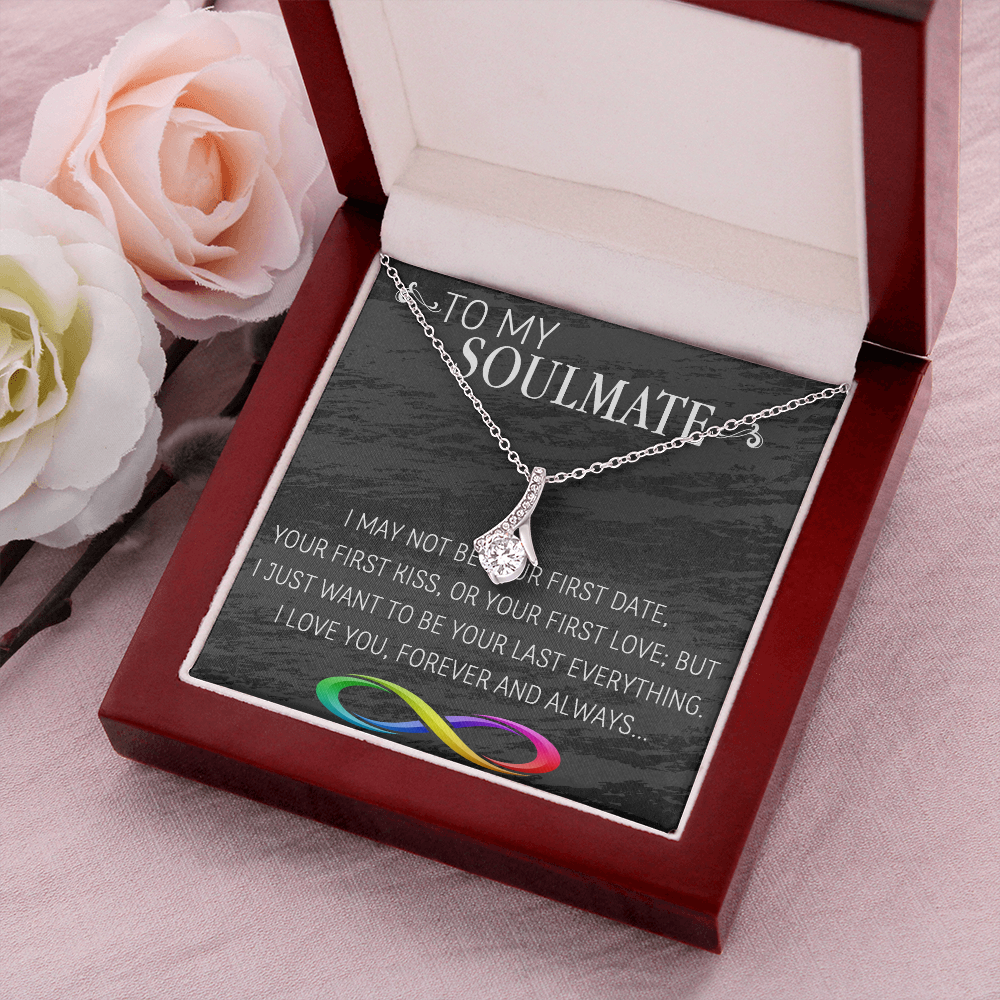 69B Necklace To My Soulmate/Girlfriend/Wife, Women Necklace for Her from Husband
