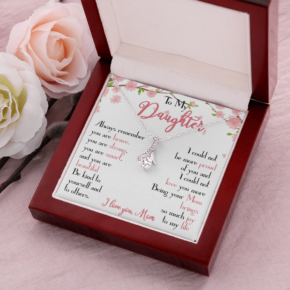 28B To My Daughter Necklace, Daughter Mother Necklace, Daughter Gift from Mom
