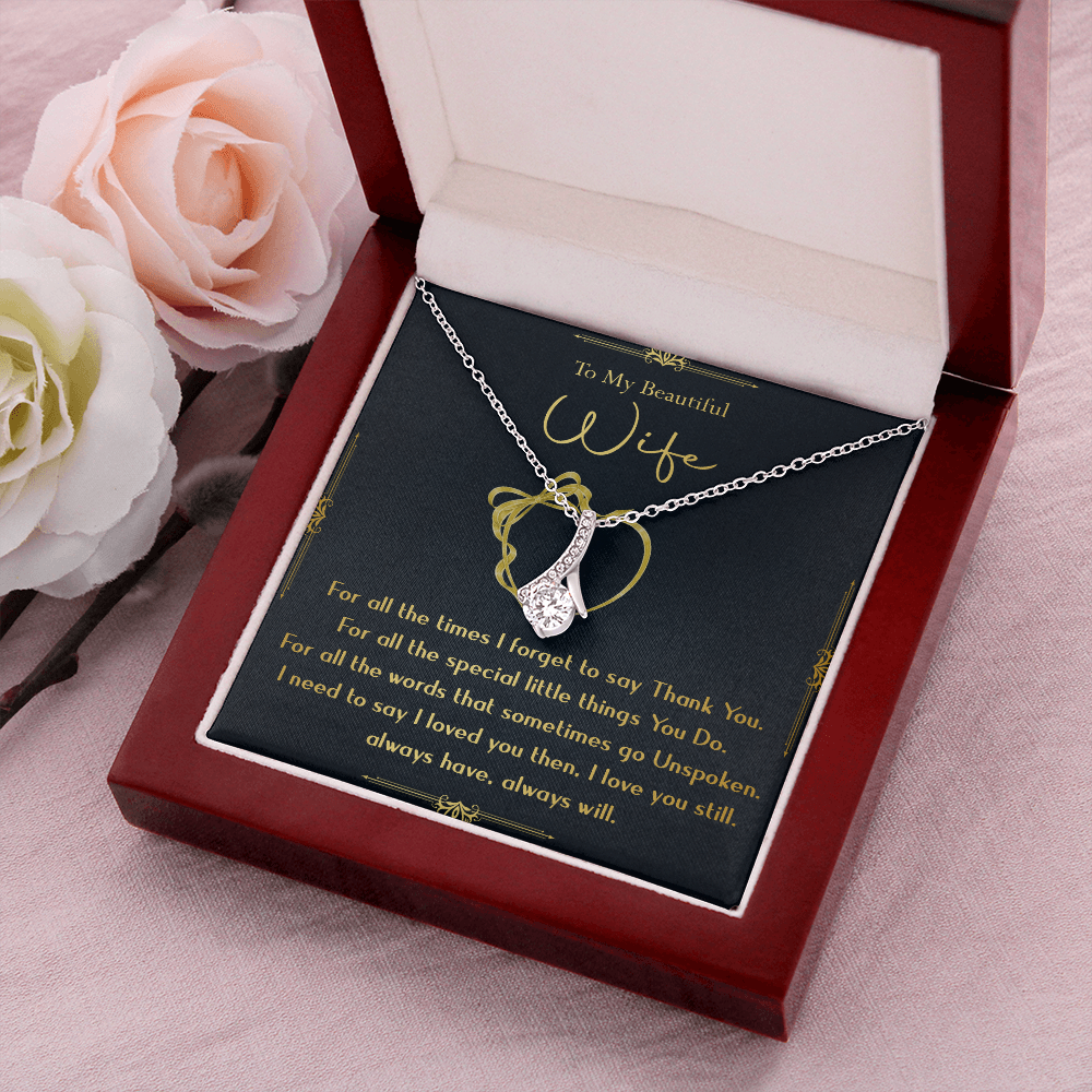 N356B To My Wife Necklace, Gift For Wife, Anniversary Gift For Wife, Necklace For Wife