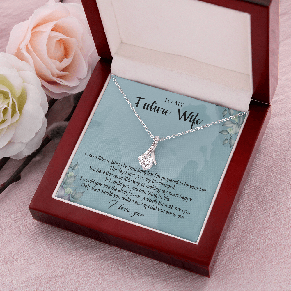 162B Necklace Gift To My Future Wife, Valentine Gift for Her, I Love You Necklace