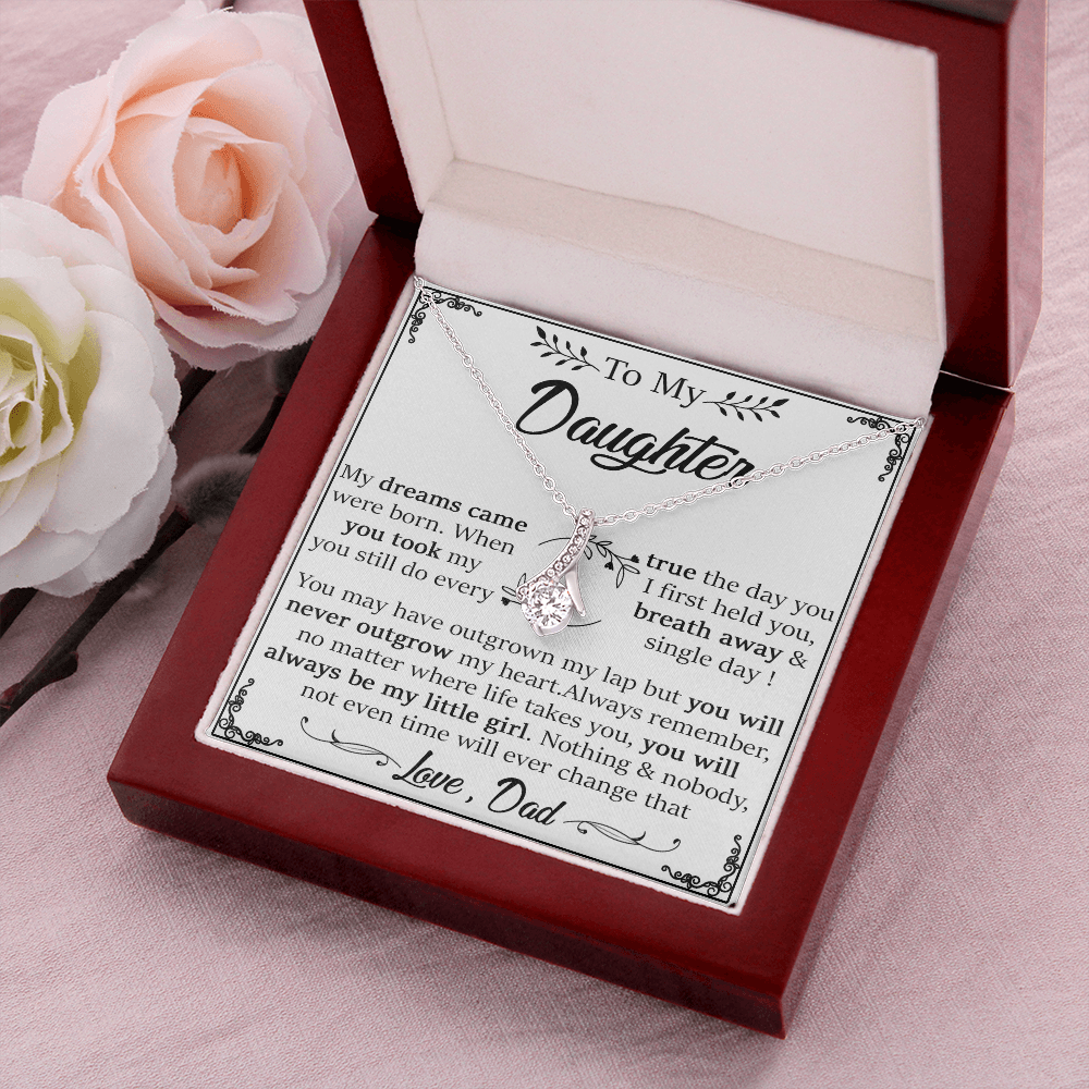 22B Daughter Necklace, To My Daughter Gift Necklace, Gift For Daughter From Dad