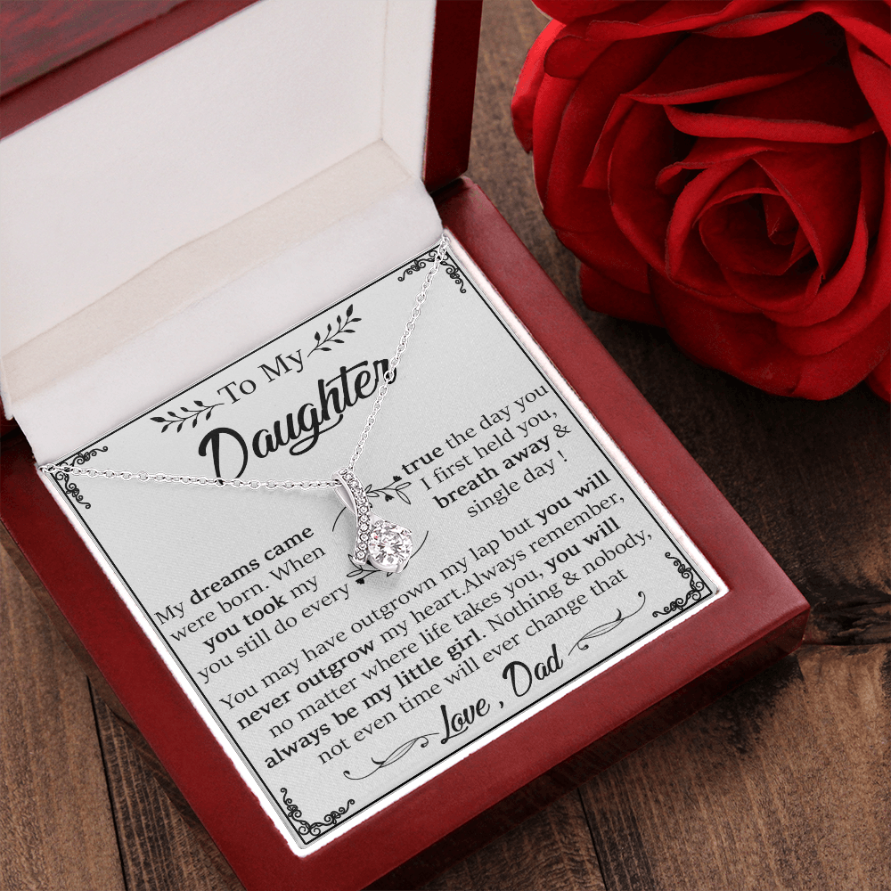 22B Daughter Necklace, To My Daughter Gift Necklace, Gift For Daughter From Dad