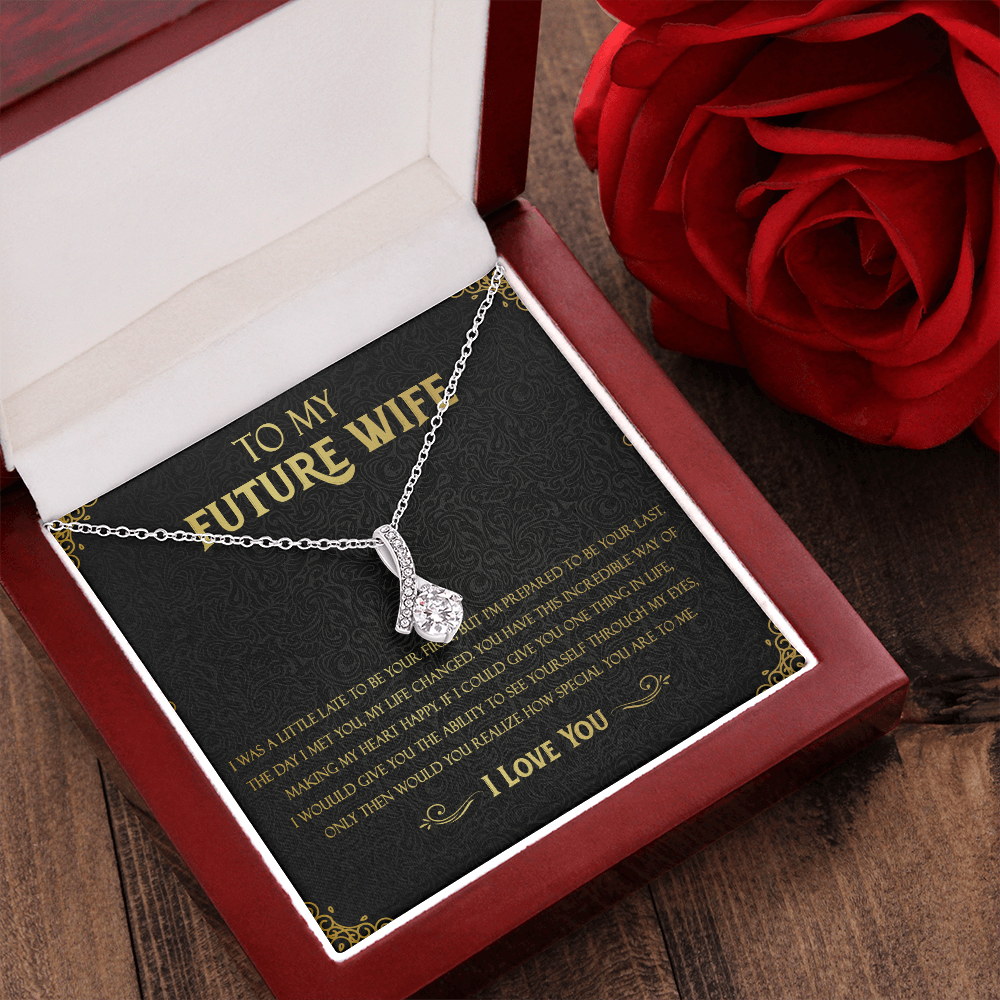 72B Necklace To Future Wife/Girlfriend, Woman Necklace Gift for Her From Husband