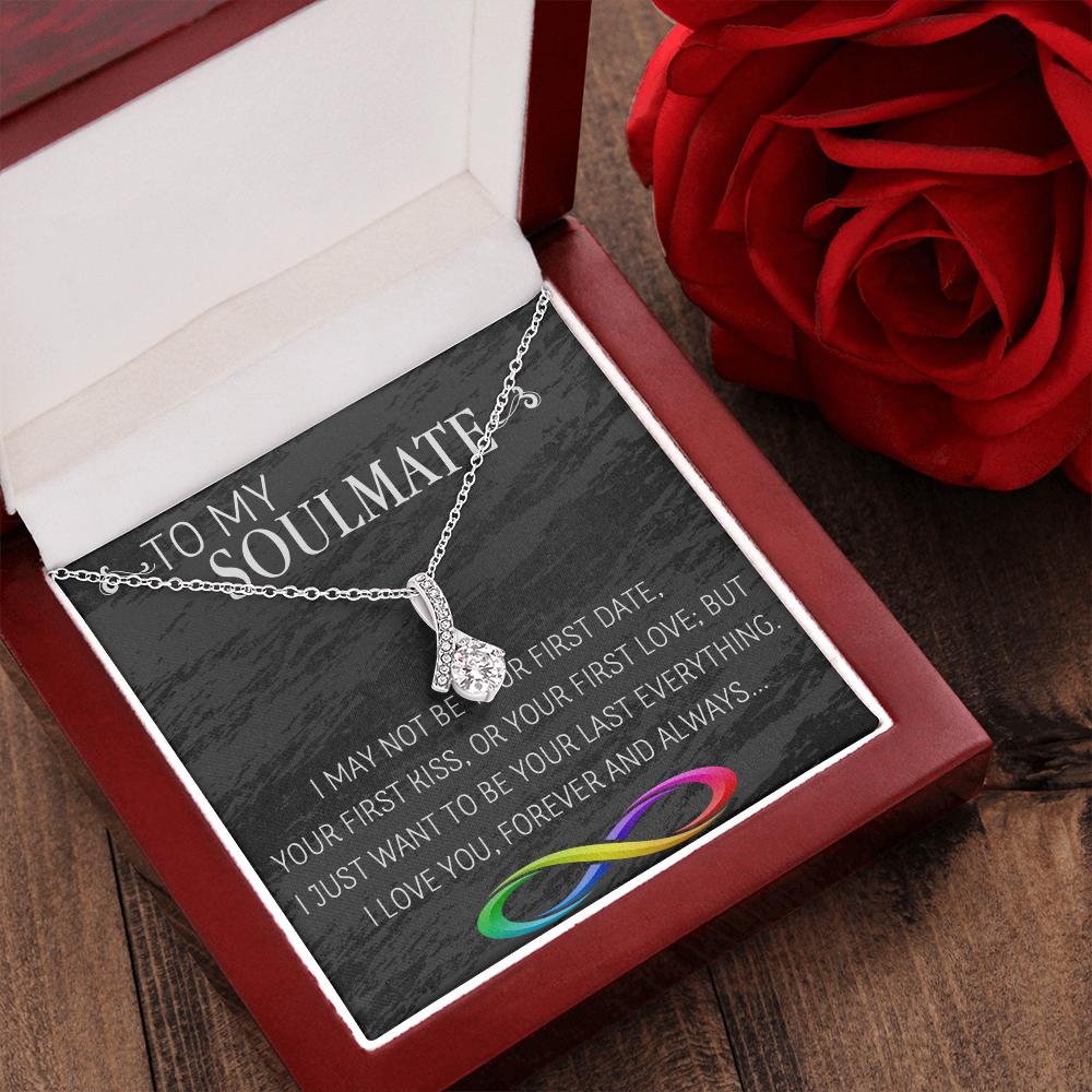 69B Necklace To My Soulmate/Girlfriend/Wife, Women Necklace for Her from Husband