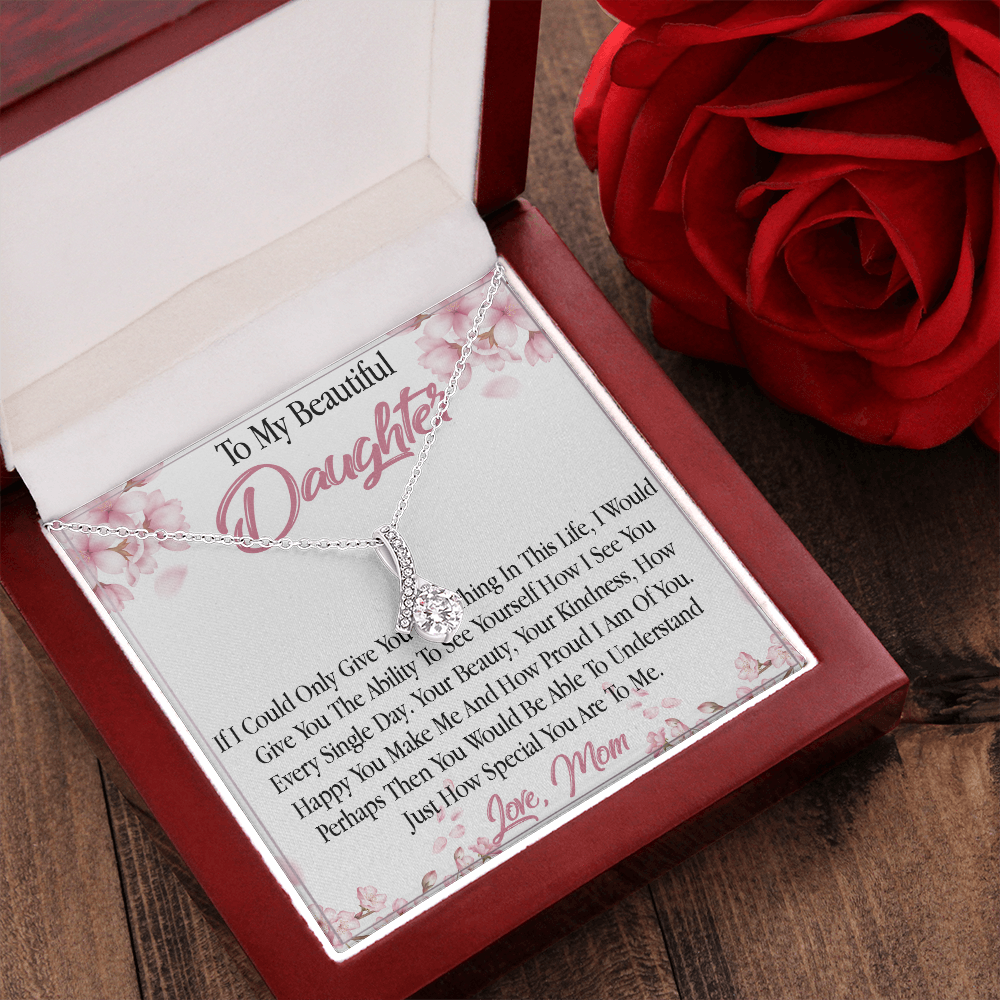 27B To My Daughter From Mom Necklace, Holiday, Birthday Gift To Daughter From Mom