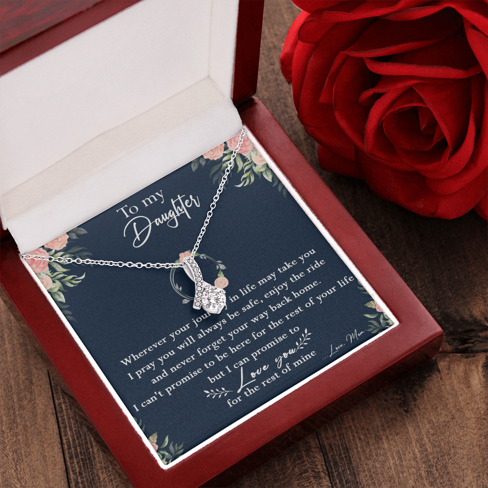 125B Necklace To My Daughter, Daughter Birthday Gift, I Love You Always Necklace